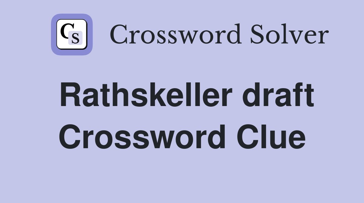 Rathskeller draft Crossword Clue