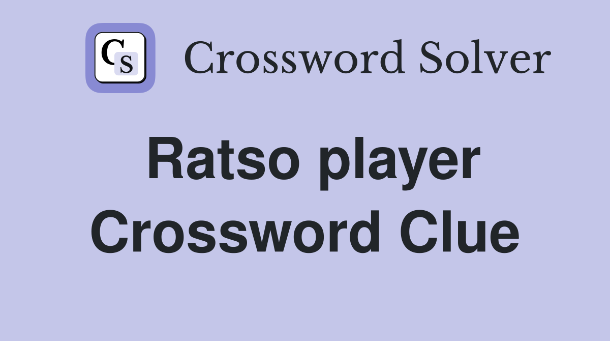 Ratso player Crossword Clue