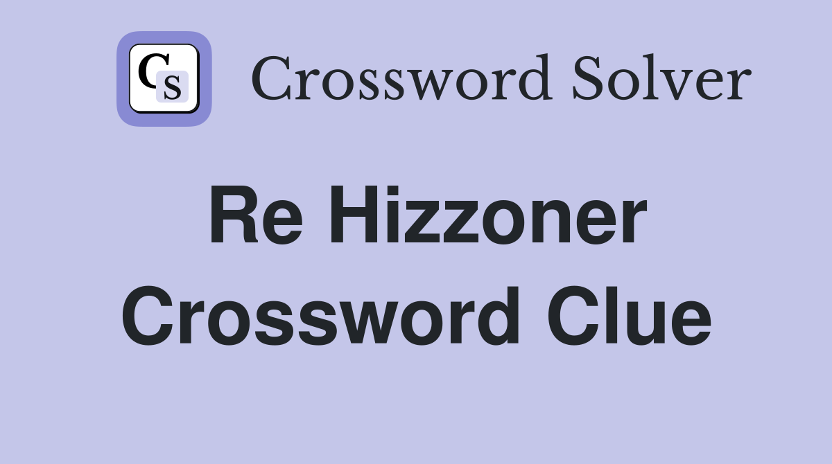 Re Hizzoner Crossword Clue