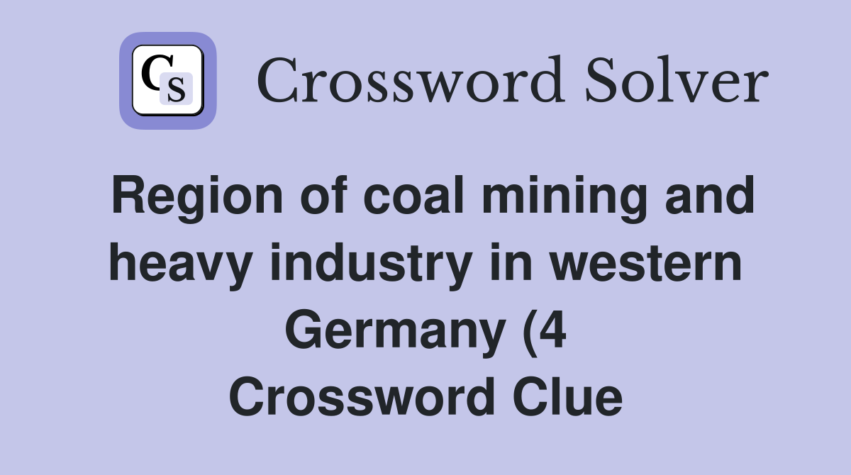 Region of coal mining and heavy industry in western Germany (4 Region of coal mining and heavy industry in western Germany (4