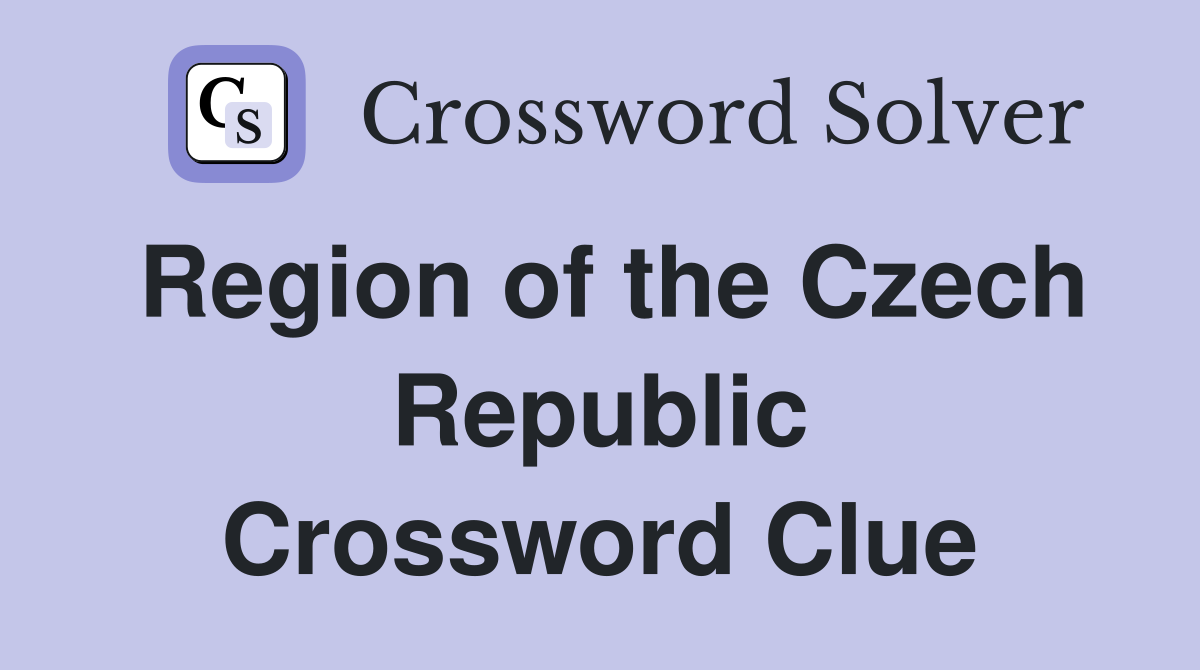 Region of the Czech Republic Crossword Clue