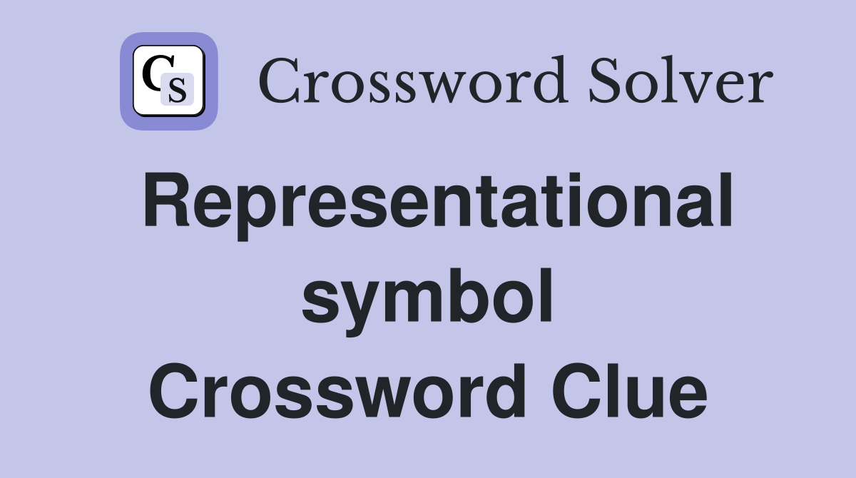 Representational symbol Crossword Clue