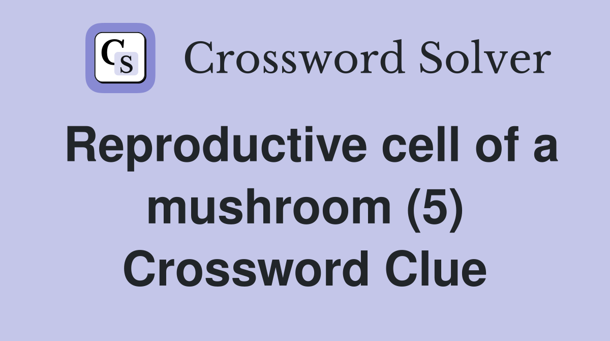 Reproductive cell of a mushroom (5) Crossword Clue
