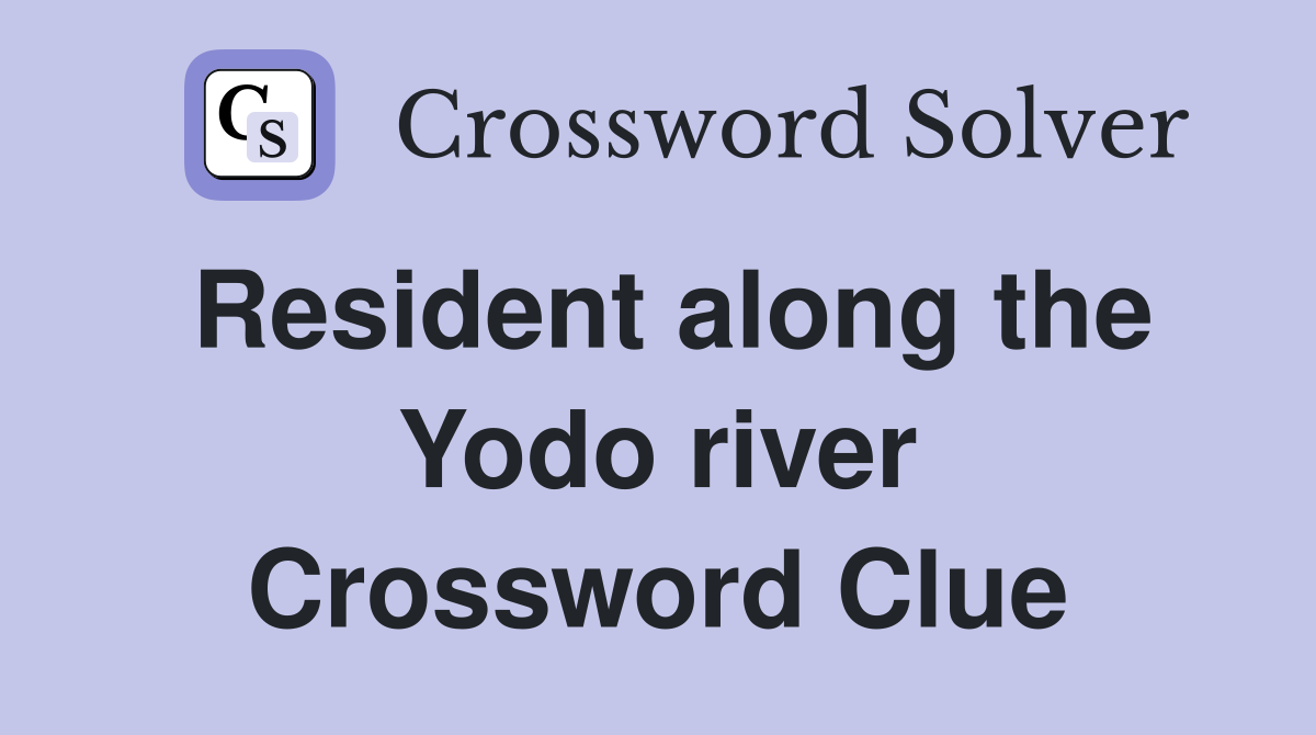 Resident along the Yodo river Crossword Clue