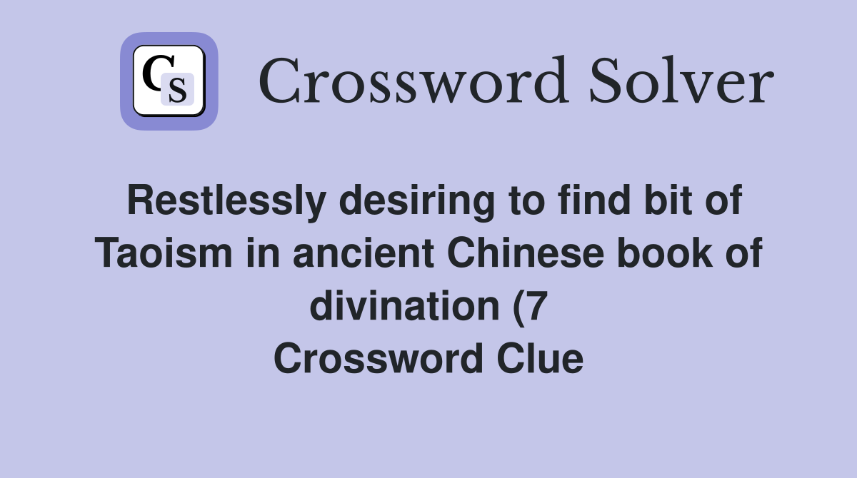 Restlessly desiring to find bit of Taoism in ancient Chinese book of Restlessly desiring to find bit of Taoism in ancient Chinese book of