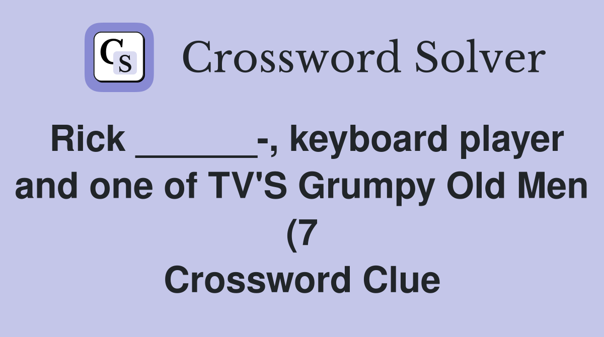 Rick keyboard player and one of TV #39 S Grumpy Old Men (7 Rick keyboard player and one of TV #39 S Grumpy Old Men (7