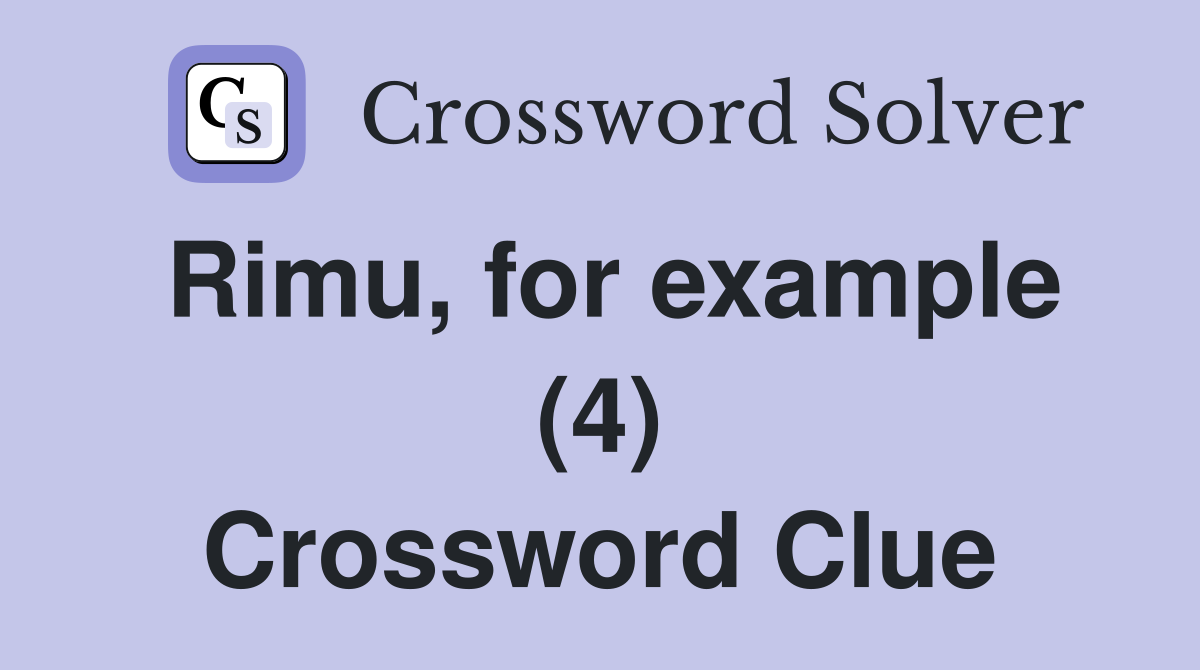 Rimu, for example (4) Crossword Clue