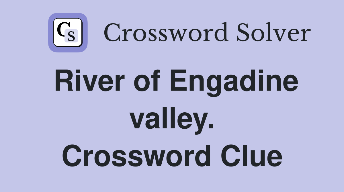 River of Engadine valley. Crossword Clue