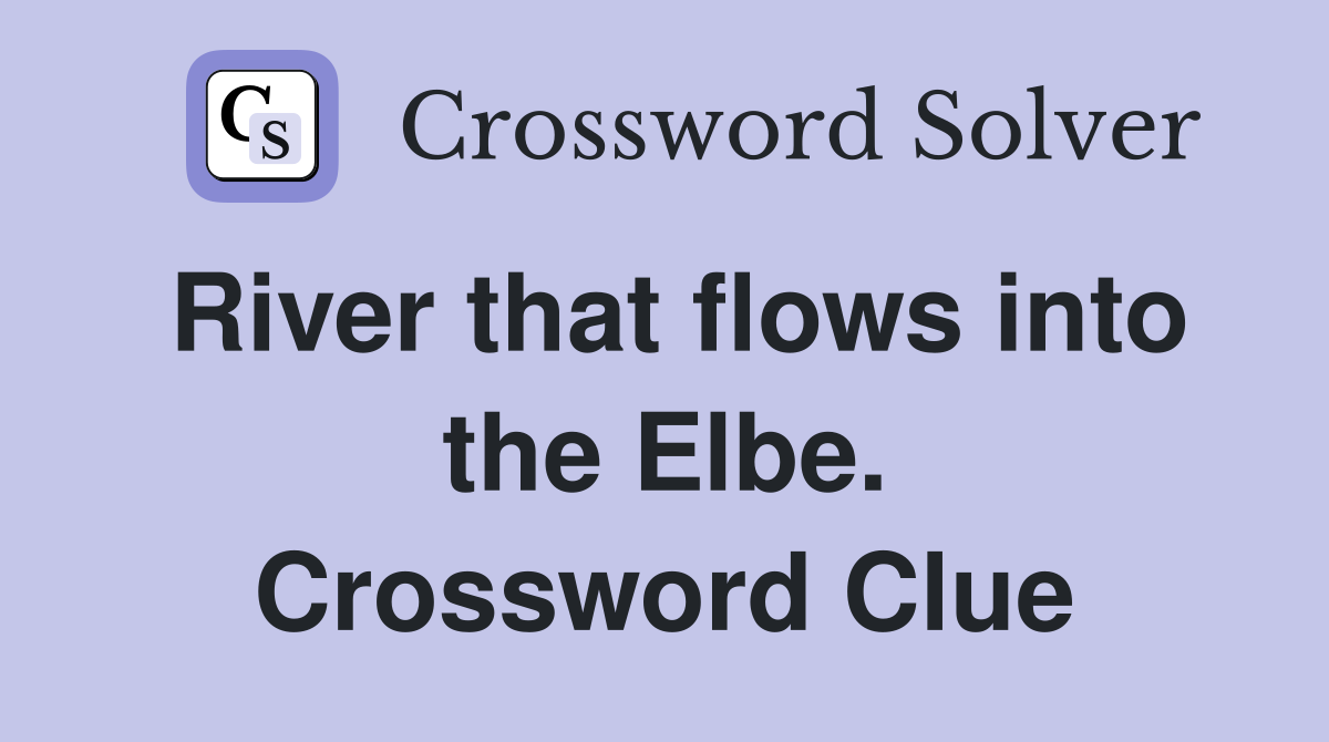 River that flows into the Elbe. Crossword Clue