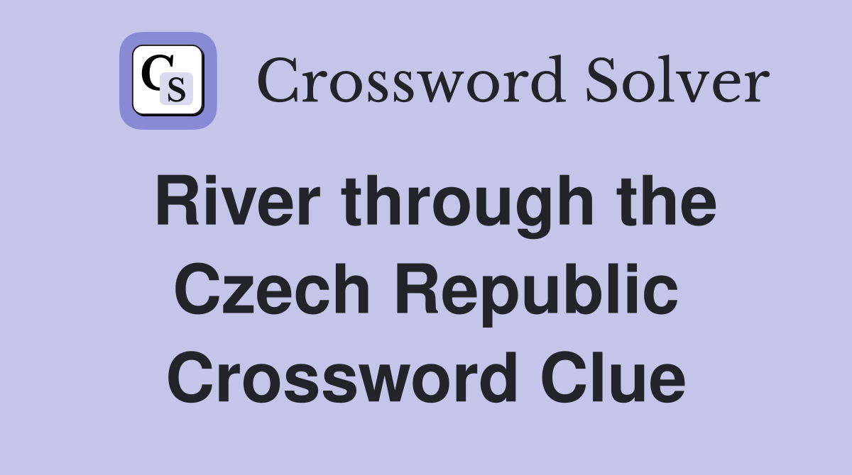 River through the Czech Republic Crossword Clue