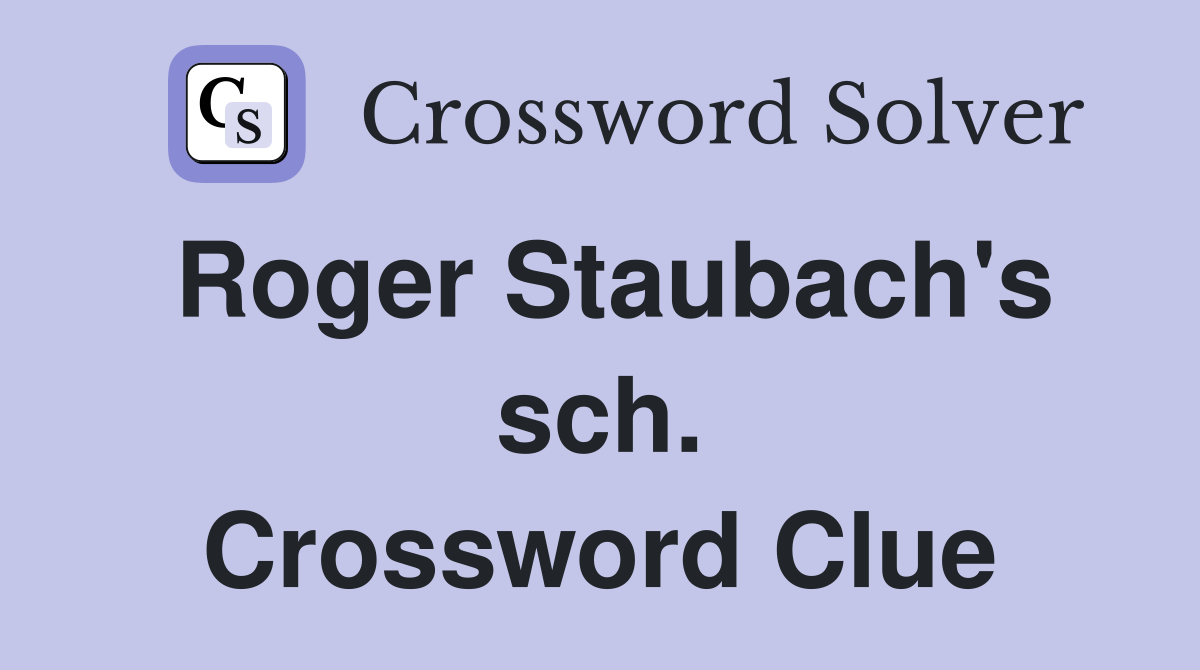 Roger Staubach's sch. Crossword Clue