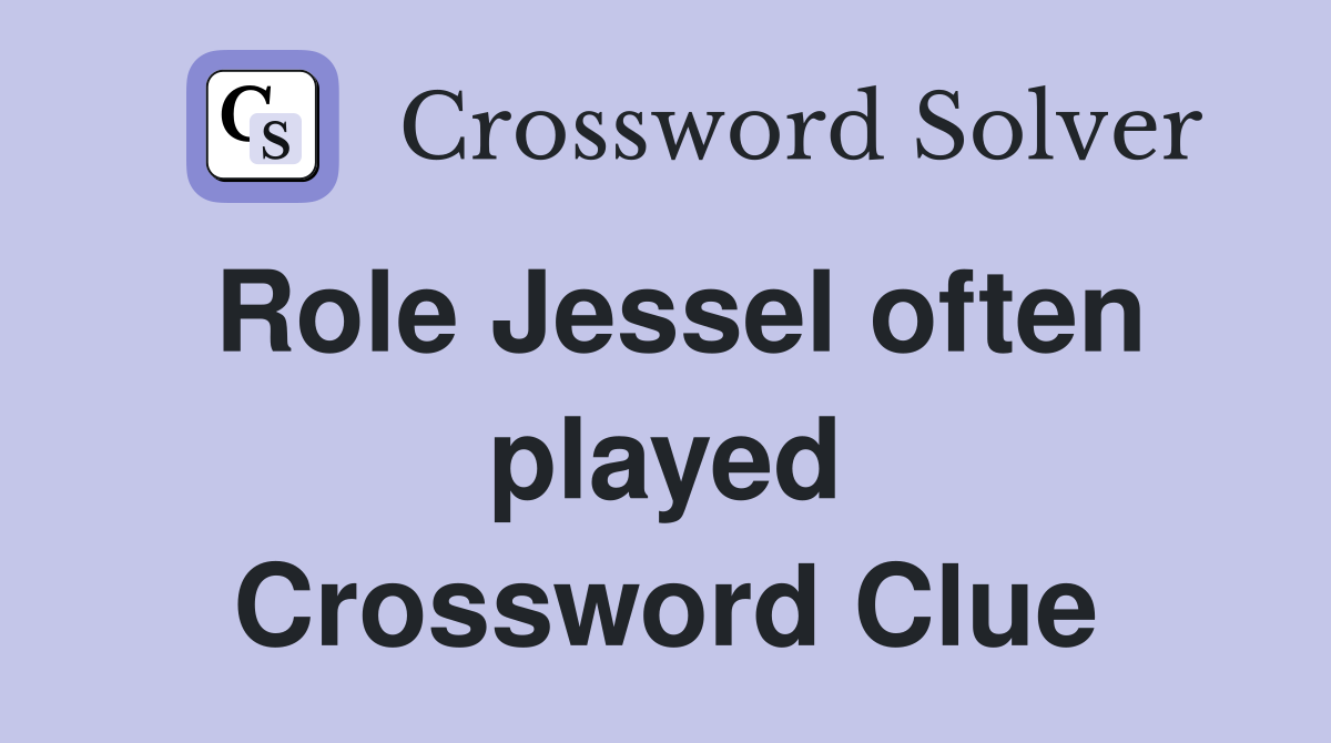Role Jessel often played Crossword Clue