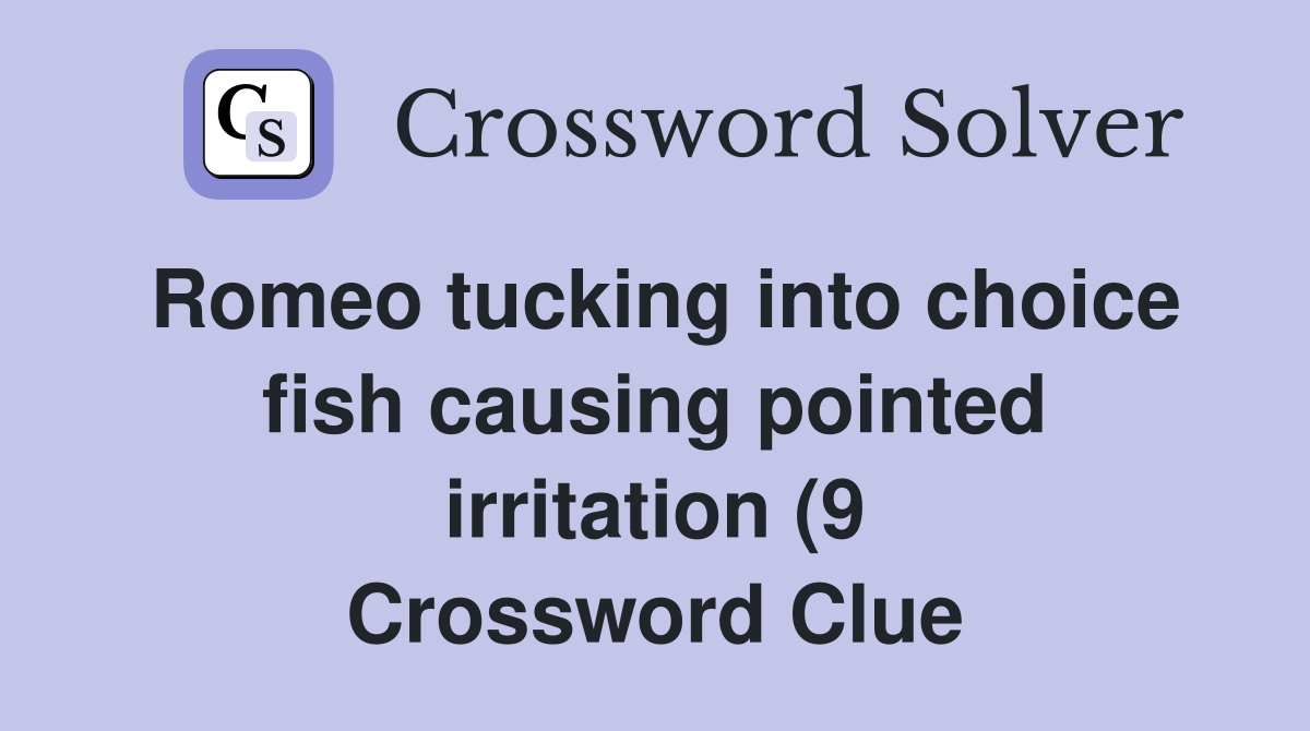 Romeo tucking into choice fish causing pointed irritation (9 Romeo tucking into choice fish causing pointed irritation (9