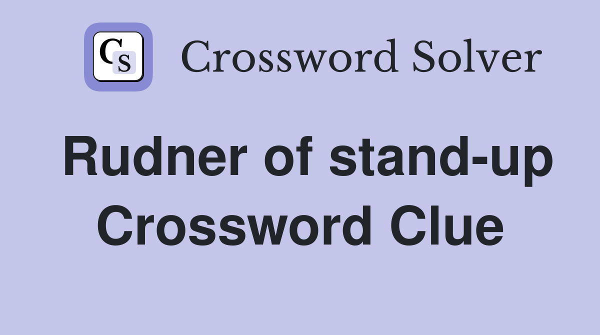 Rudner of stand-up Crossword Clue