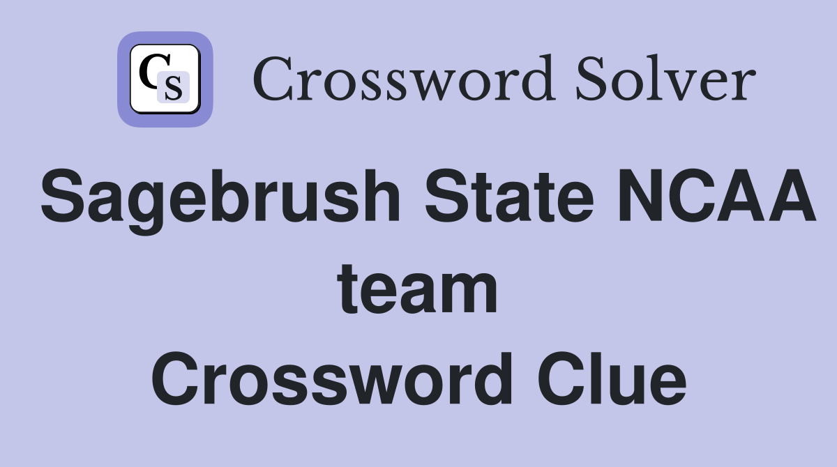 Sagebrush State NCAA team Crossword Clue