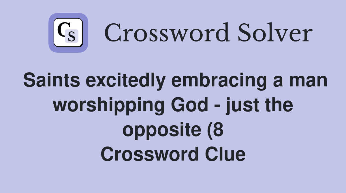 Saints excitedly embracing a man worshipping God just the opposite (8 Saints excitedly embracing a man worshipping God just the opposite (8