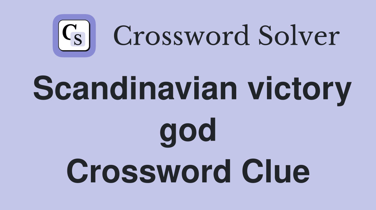 Scandinavian victory god Crossword Clue