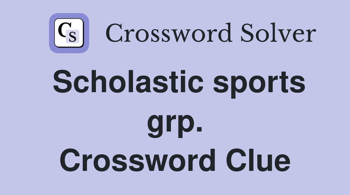 Scholastic sports grp. Crossword Clue