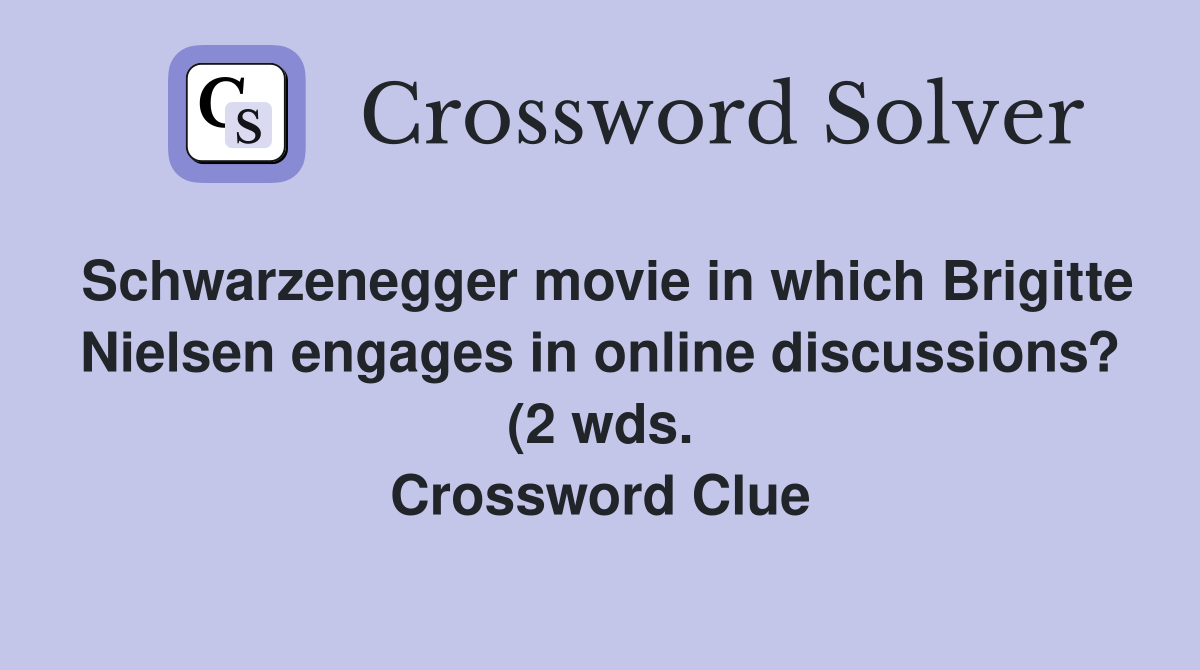Schwarzenegger movie in which Brigitte Nielsen engages in online Schwarzenegger movie in which Brigitte Nielsen engages in online