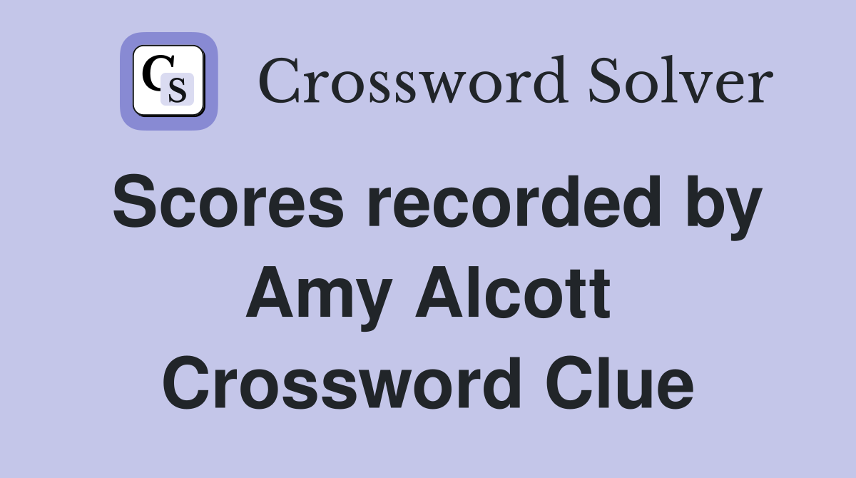 Scores recorded by Amy Alcott Crossword Clue