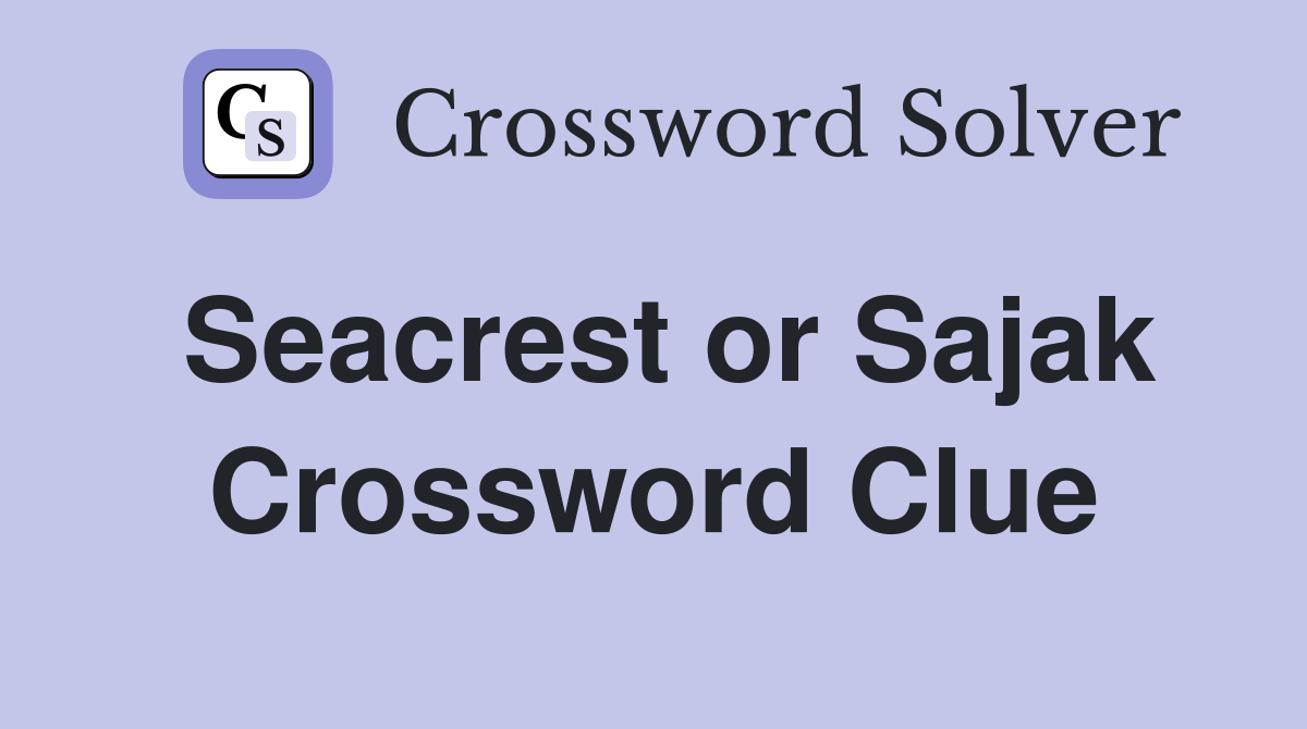 Seacrest or Sajak Crossword Clue