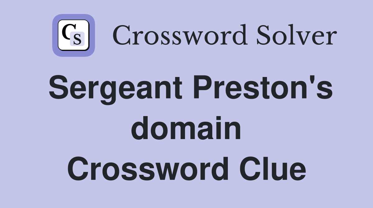 Sergeant Preston's domain Crossword Clue