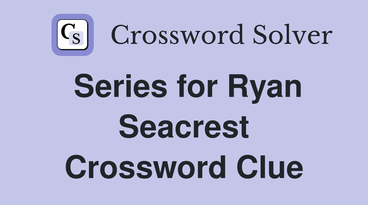 Series for Ryan Seacrest Crossword Clue
