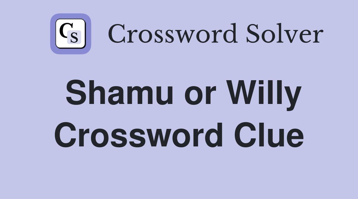 Shamu or Willy Crossword Clue