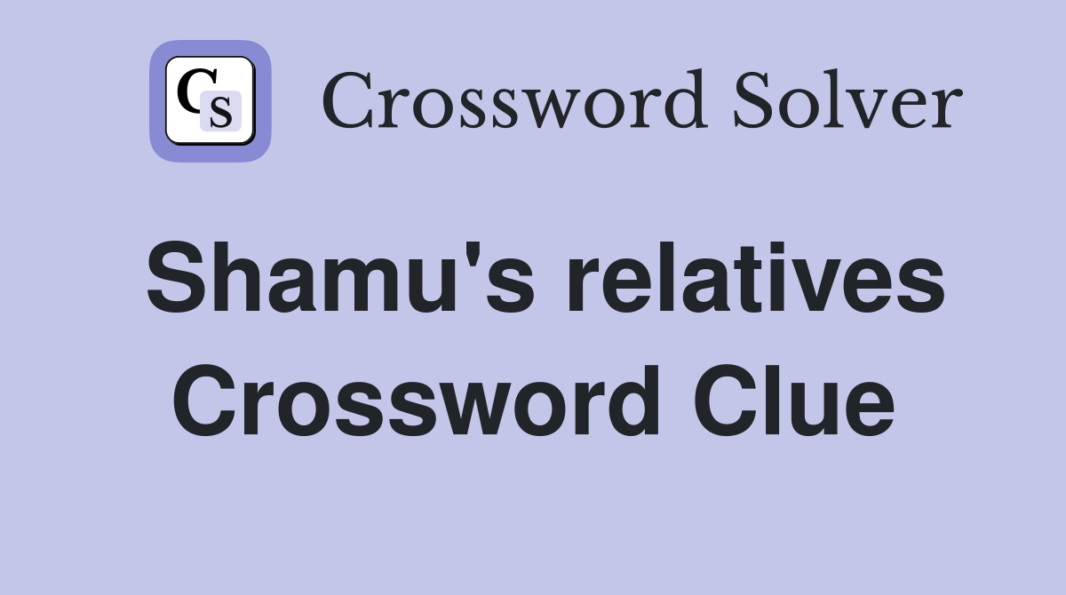 Shamu's relatives Crossword Clue