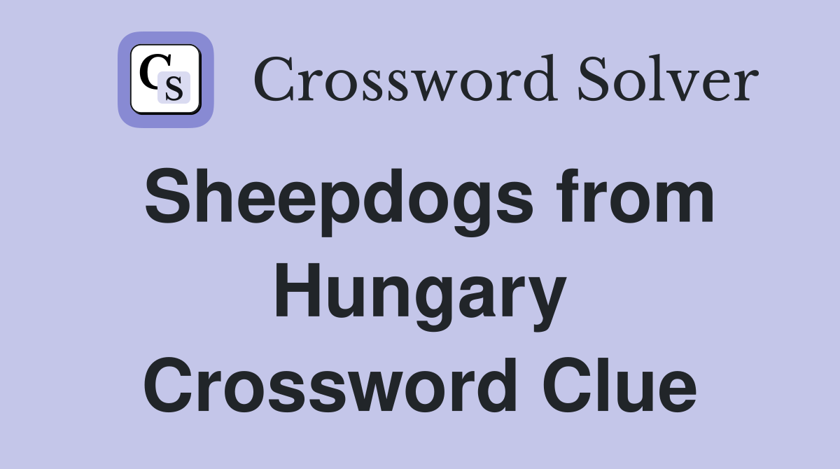 Sheepdogs from Hungary Crossword Clue