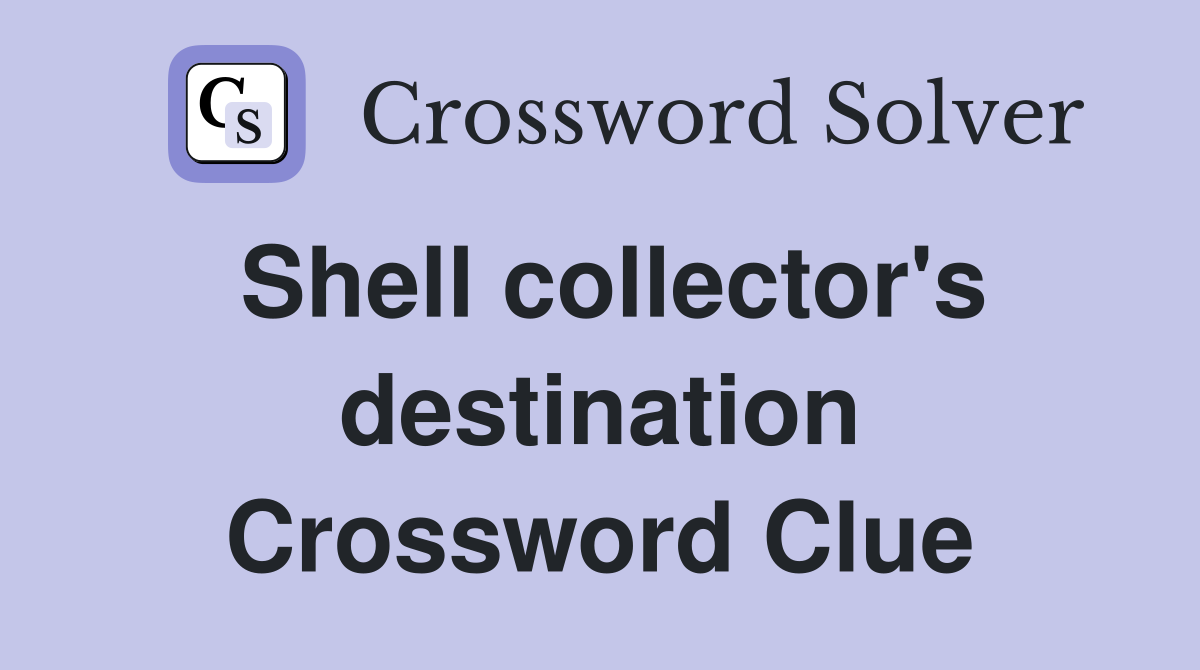 Shell collector's destination Crossword Clue