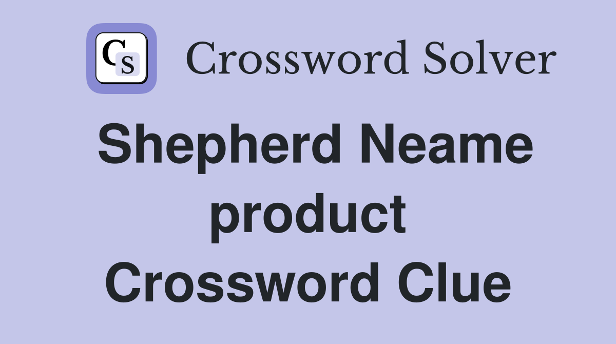Shepherd Neame product Crossword Clue