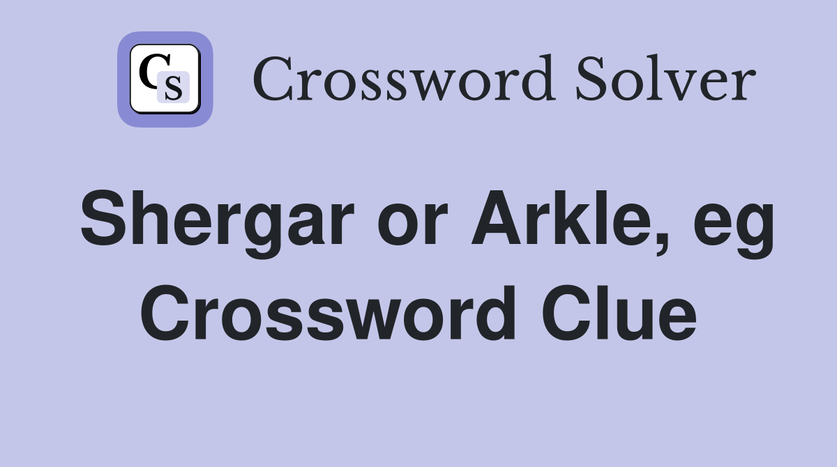 Shergar or Arkle, eg Crossword Clue