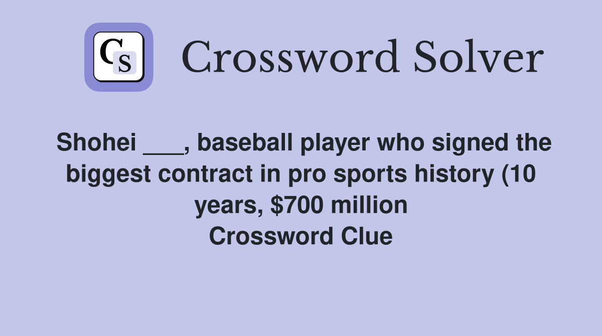 Shohei baseball player who signed the biggest contract in pro Shohei baseball player who signed the biggest contract in pro