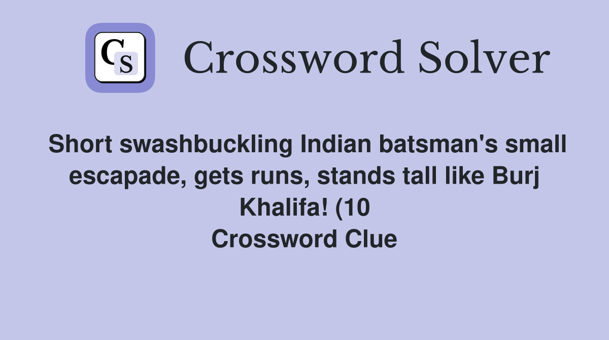 Short swashbuckling Indian batsman #39 s small escapade gets runs stands Short swashbuckling Indian batsman #39 s small escapade gets runs stands