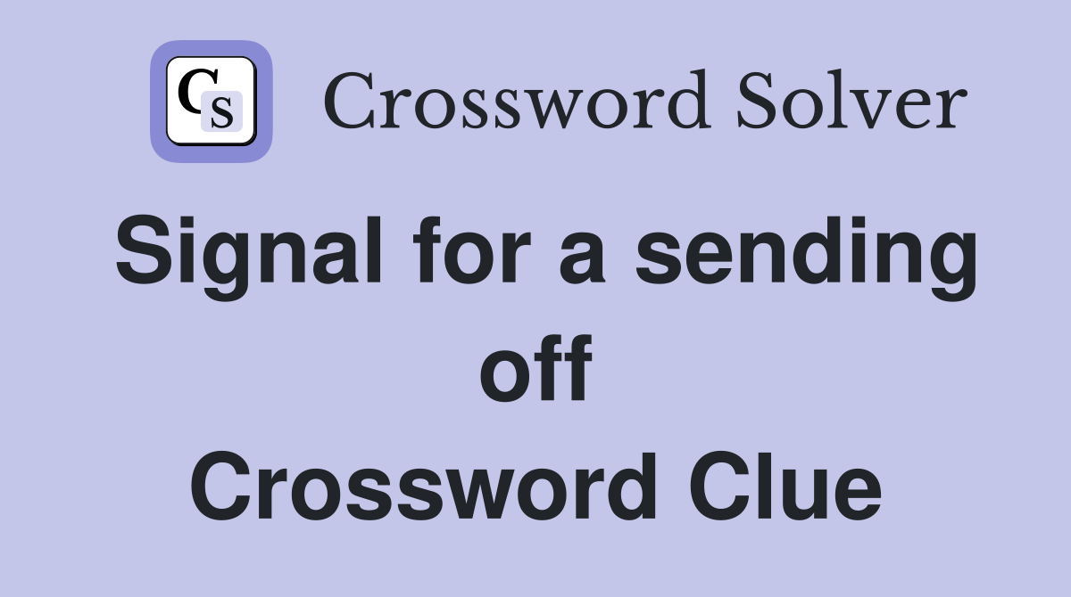Signal for a sending off Crossword Clue