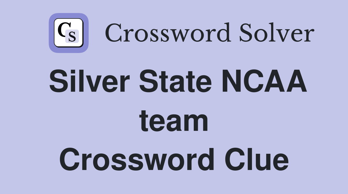 Silver State NCAA team Crossword Clue