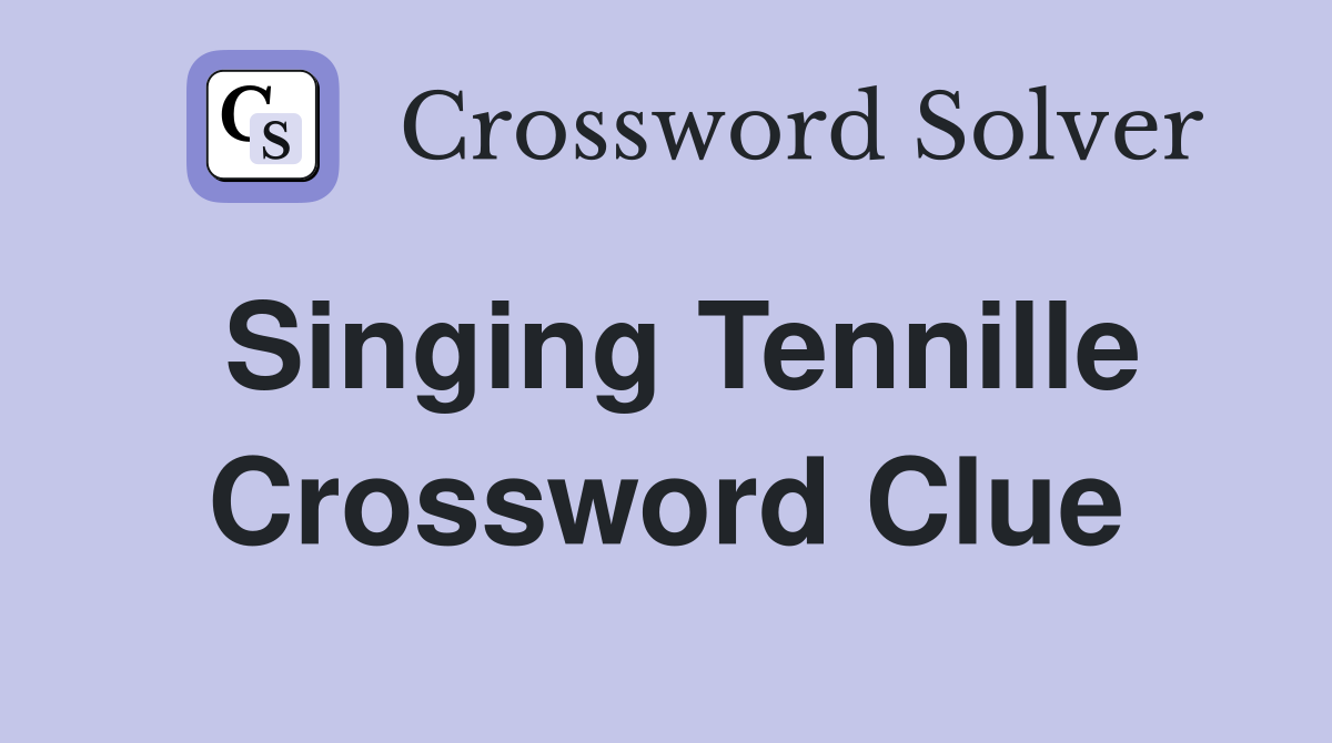 Singing Tennille Crossword Clue