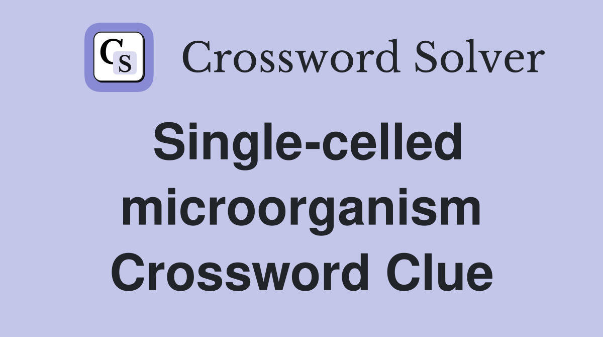 Single-celled microorganism Crossword Clue