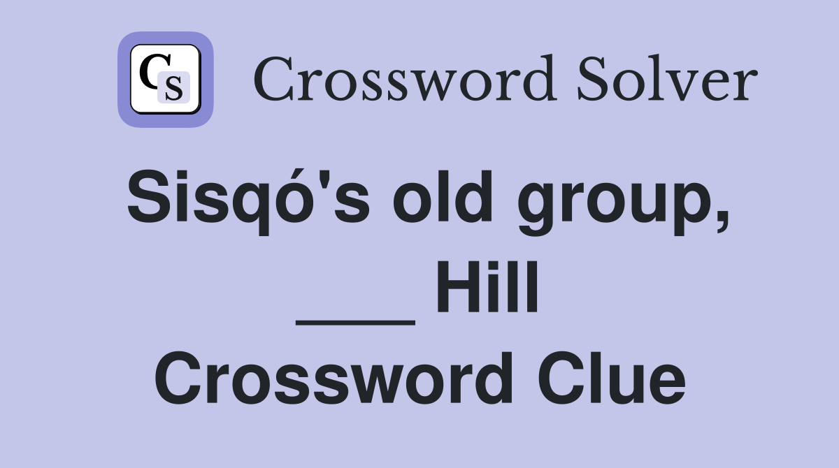 Sisqó's old group, ___ Hill Crossword Clue