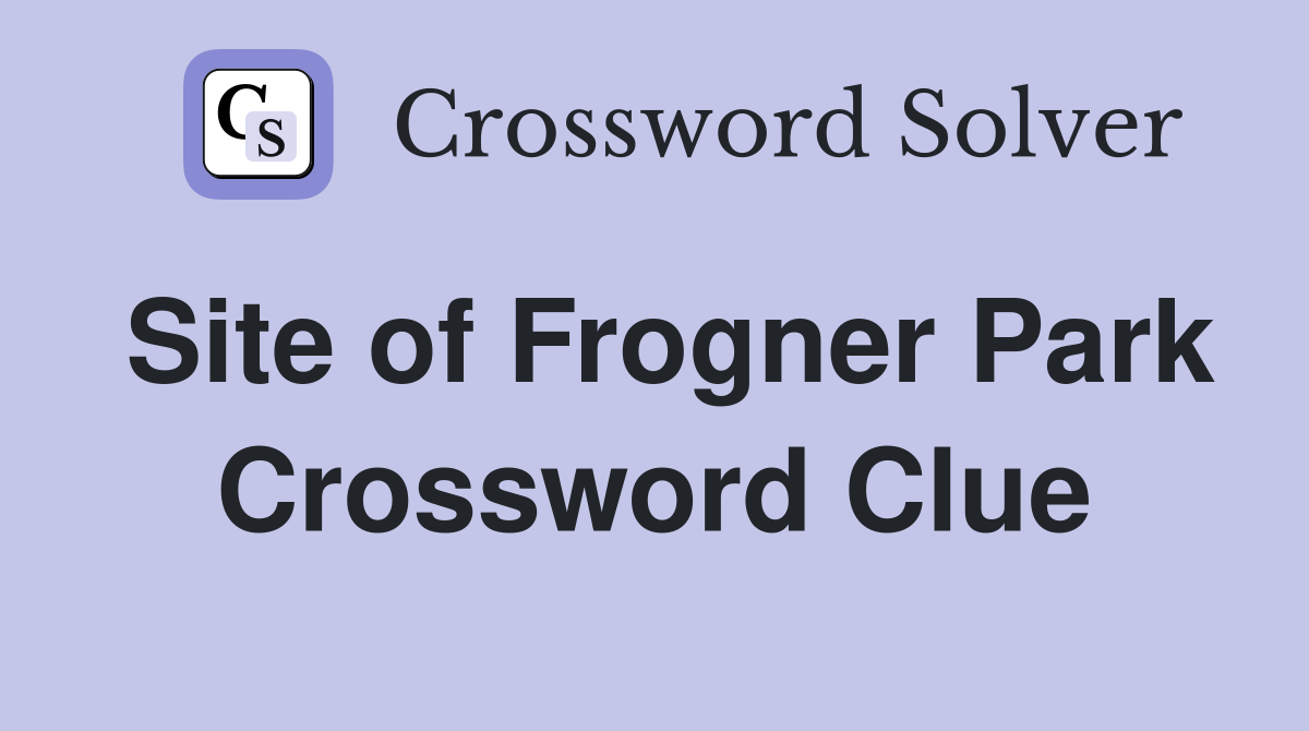 Site of Frogner Park Crossword Clue