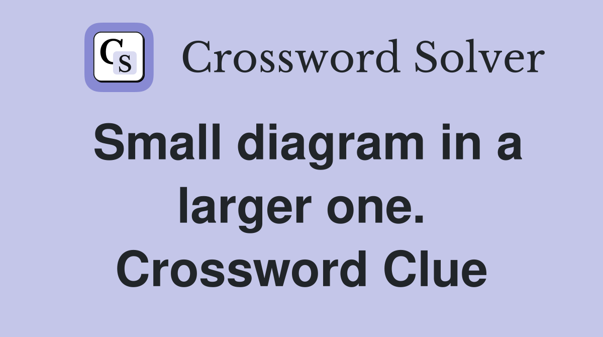 Small diagram in a larger one. Crossword Clue
