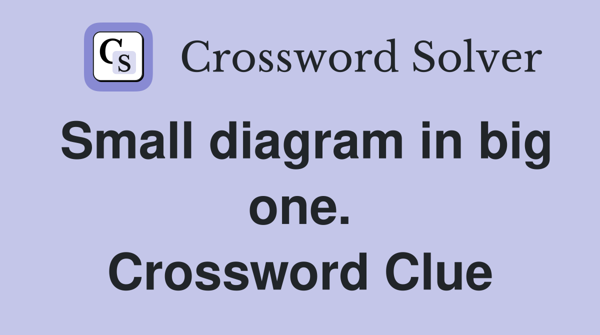 Small diagram in big one. Crossword Clue