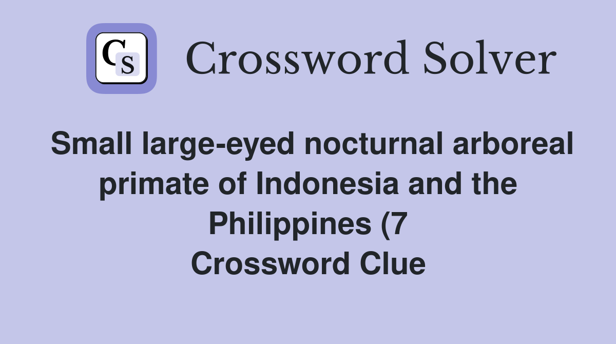 Small large eyed nocturnal arboreal primate of Indonesia and the Small large eyed nocturnal arboreal primate of Indonesia and the
