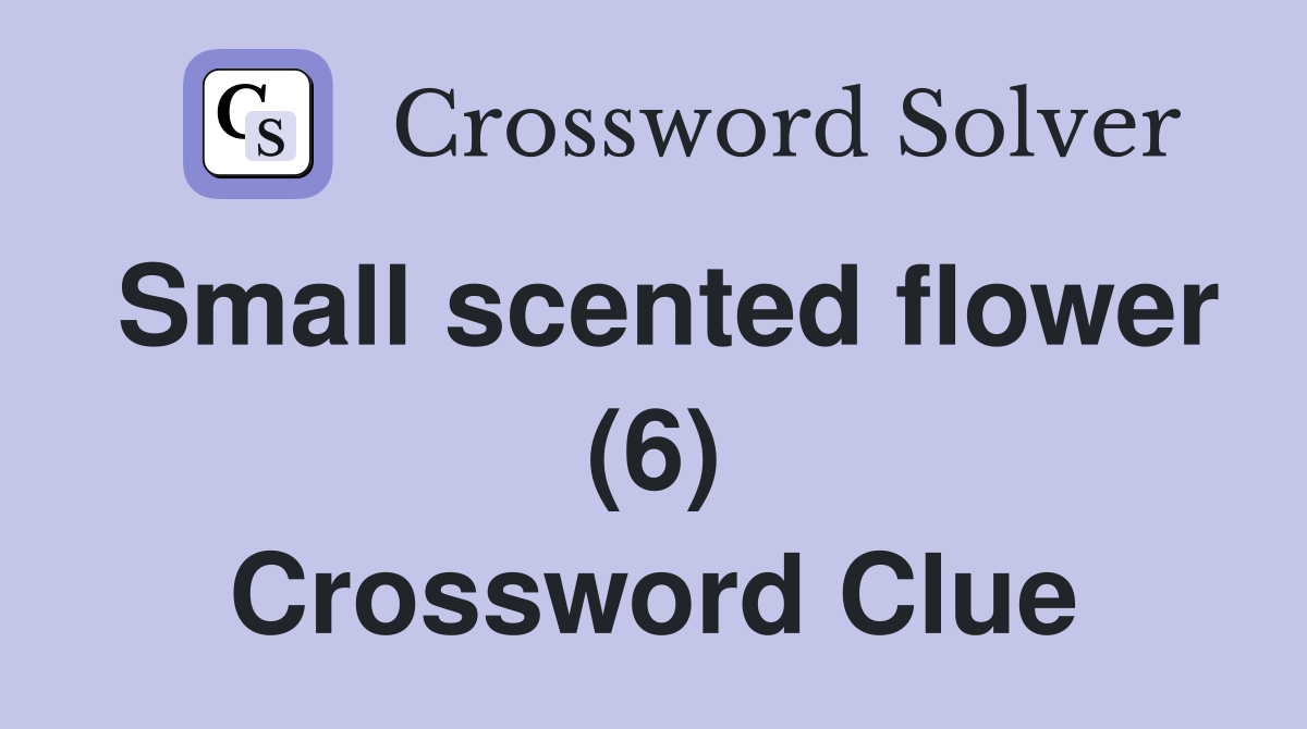 Small scented flower (6) Crossword Clue