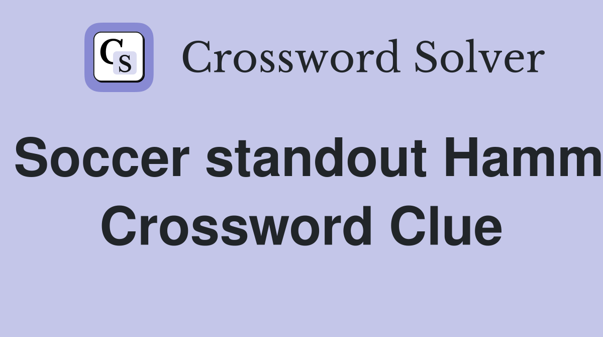 Soccer standout Hamm Crossword Clue