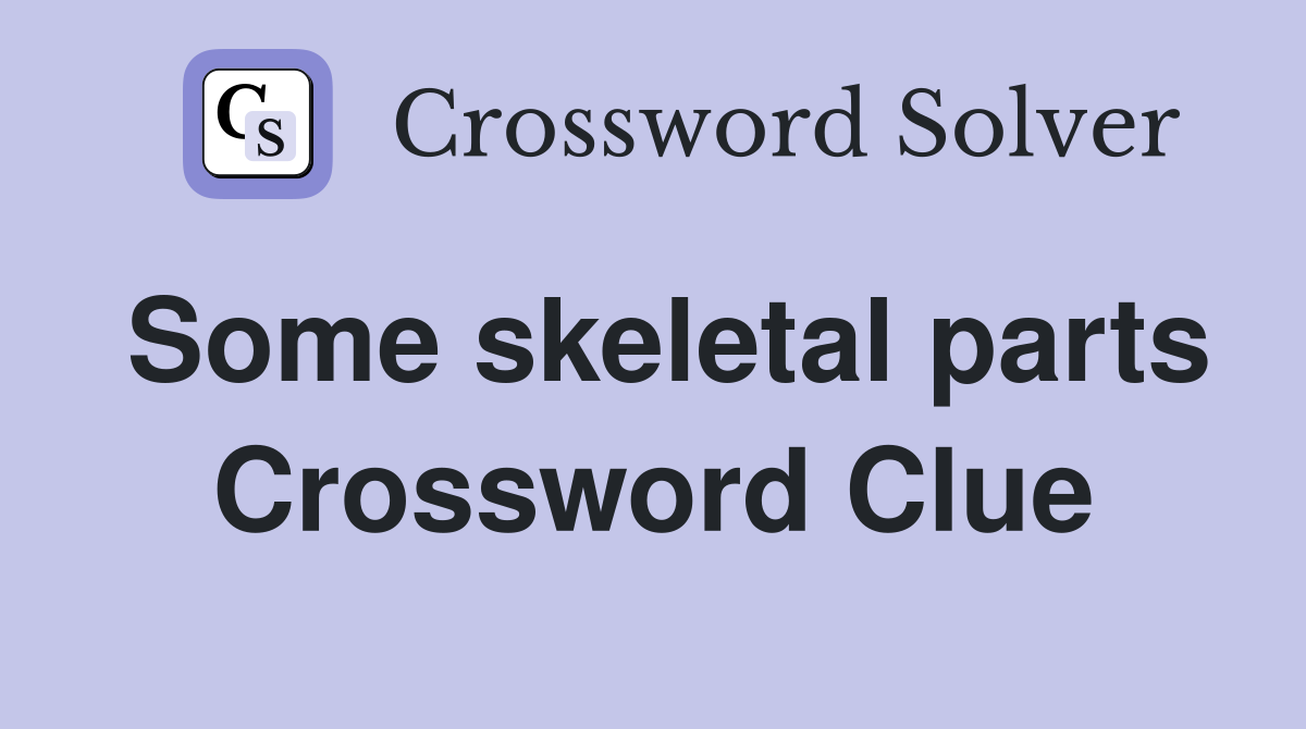 Some skeletal parts Crossword Clue