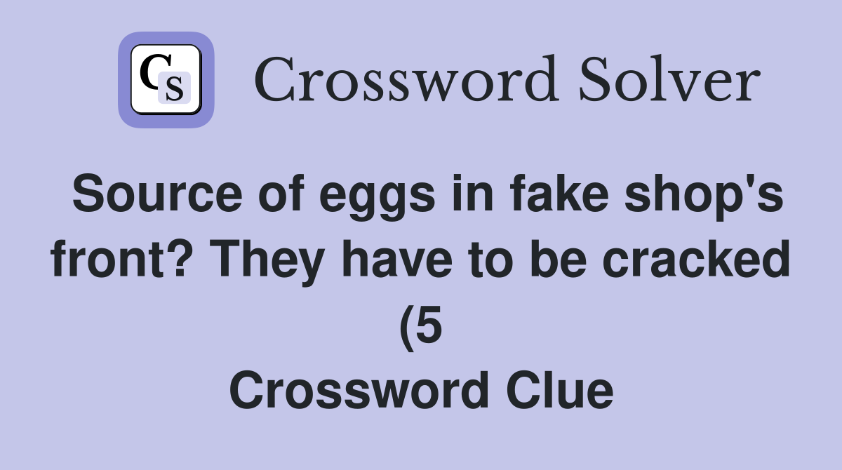 Source of eggs in fake shop #39 s front? They have to be cracked (5 Source of eggs in fake shop #39 s front? They have to be cracked (5