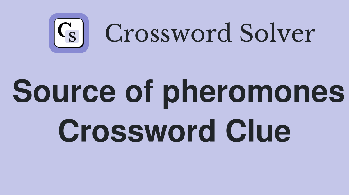 Source of pheromones Crossword Clue