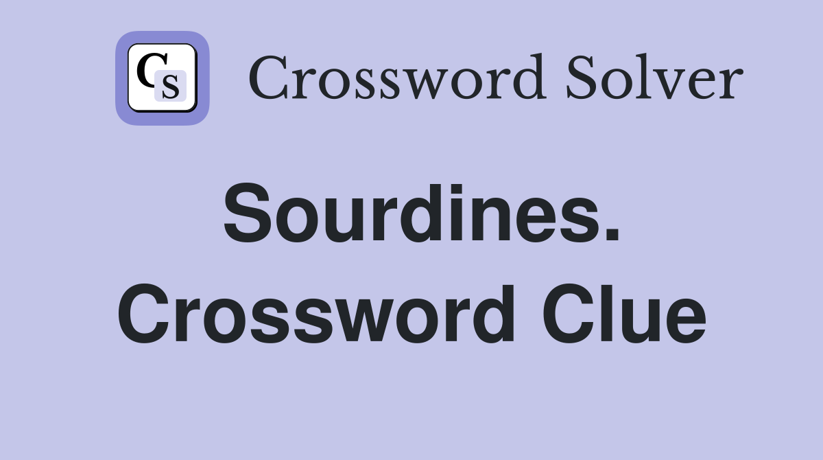Sourdines. Crossword Clue